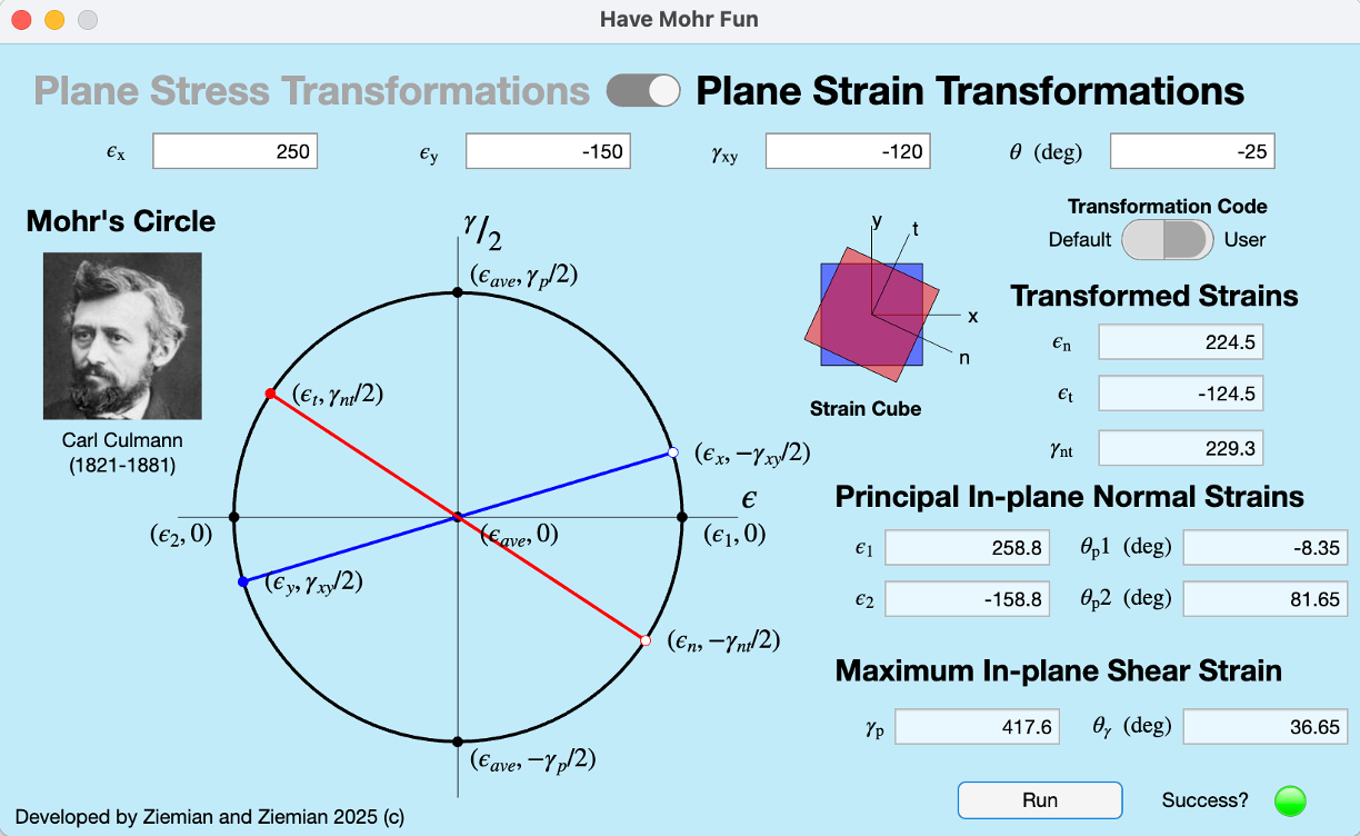 Have Mohr Fun – Strain Analysis